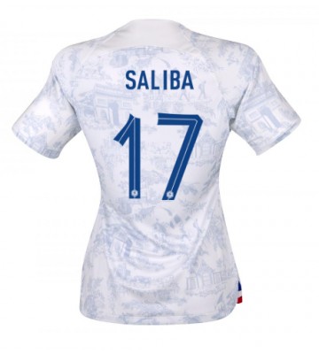 Frankrike William Saliba #17 Bortatröja Kvinnor VM 2022 Kortärmad